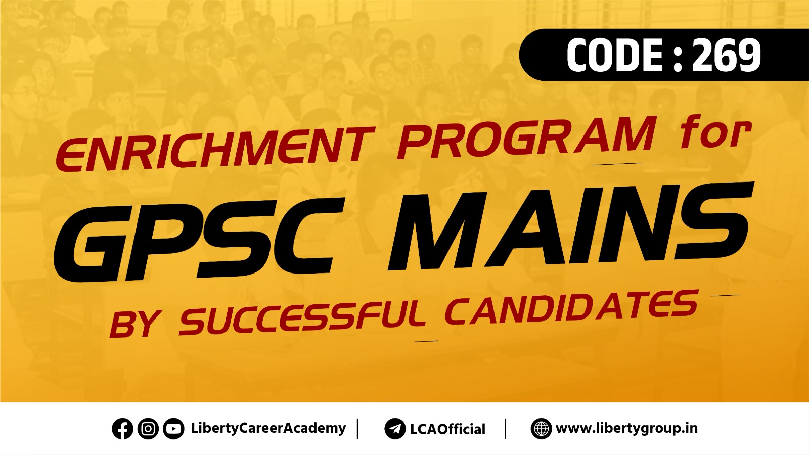 GPSC Mains- Enrichment Program LIVE Online Code 269