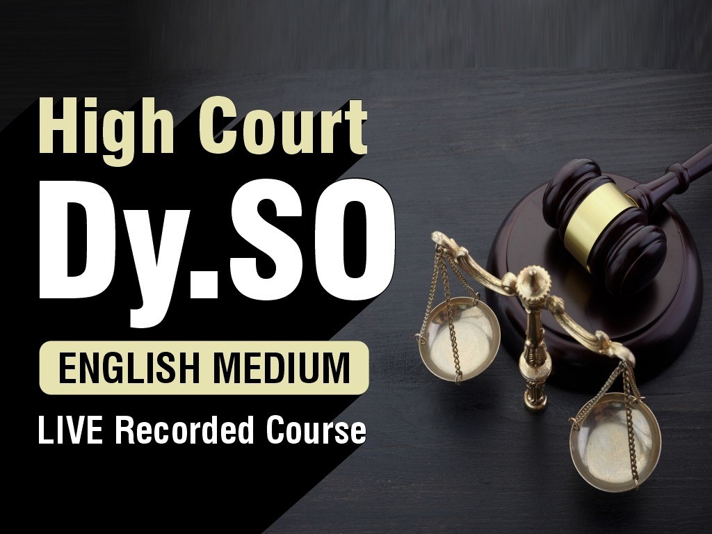 HIGH COURT DySO LIVE ONLINE COURSE- English Med